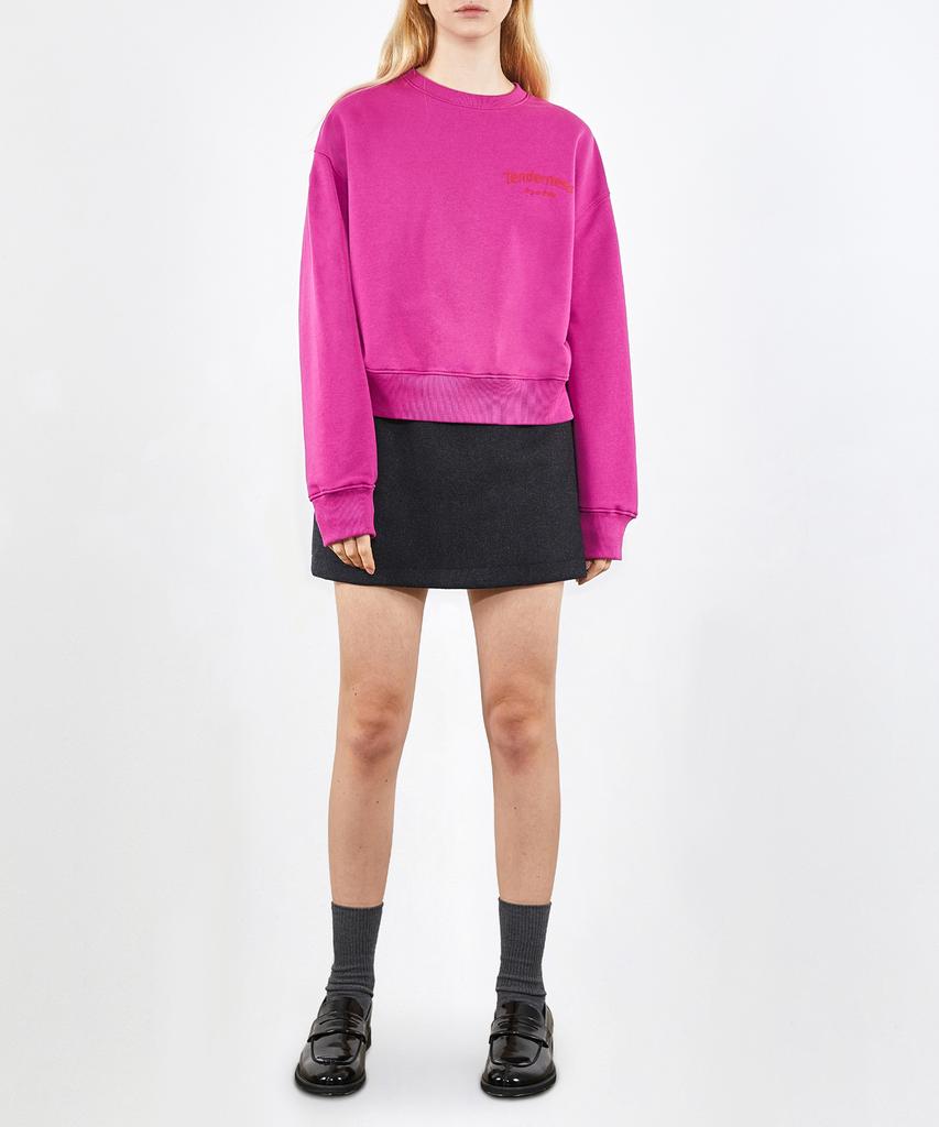VOYONN Round Neck Graffiti Sweatshirt Pink 0075