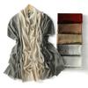 Gradient Bamboo Modal Hijab Scarf For Women Plain Muslim Fashion Head Wrap For Women Turban Hijabs Breathab Shawl Islam Ramadan
