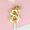 Crown Candle Birthday Decoration Sliver Gold Digital 0-9 Cake Topper Decoration Baby Shower and Anniversary Day Decor Supplies