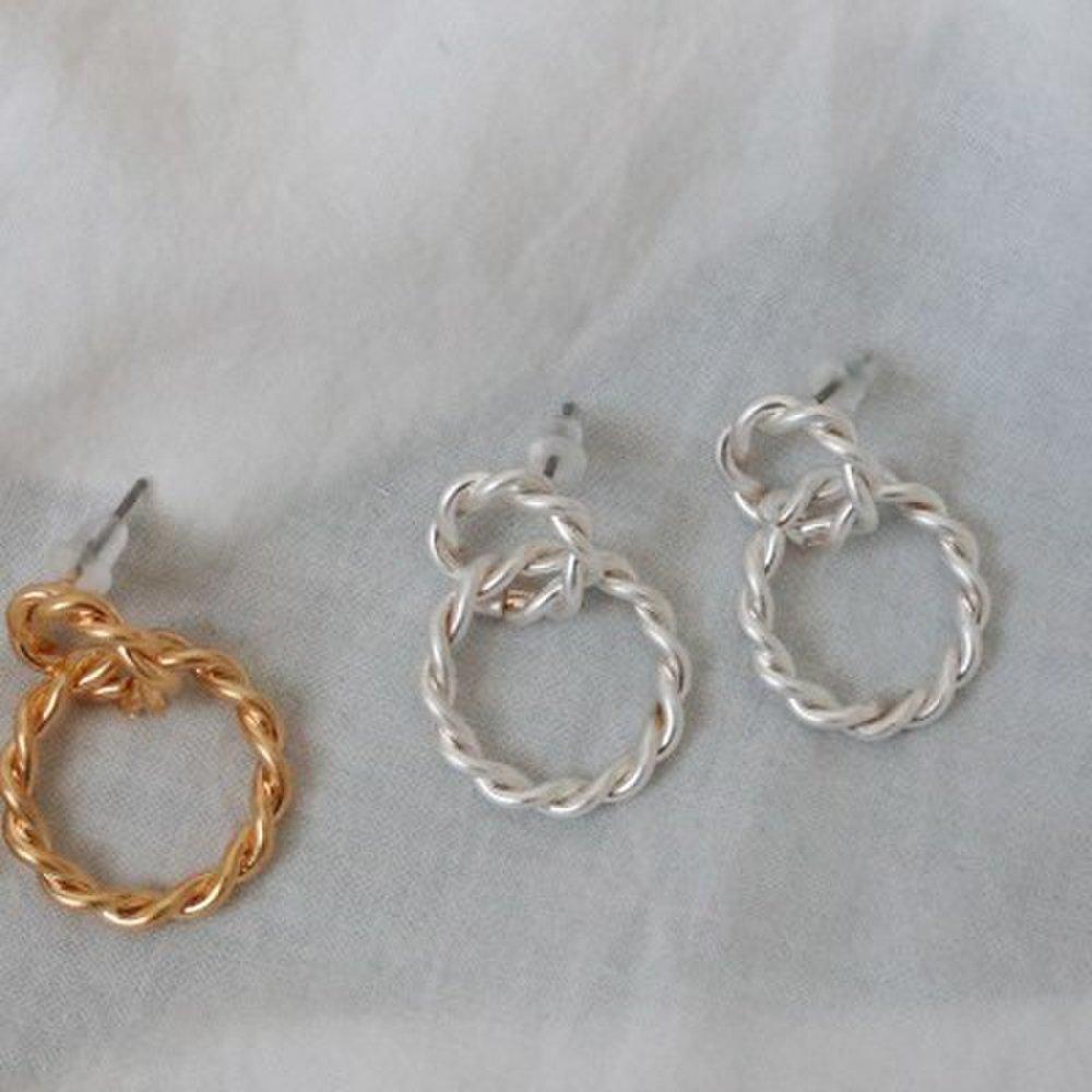 Double-ring Drop Earrings (2 Colors)