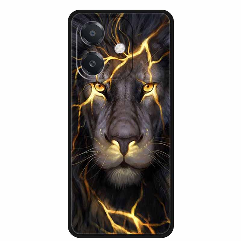 For OPPO A5 5G Case A5 Pro 4G 5G Silicone Wolf Lion TPU Soft Phone Case For OPPO A5 Pro 5G Back Cover Cartoon Shockproof Shell