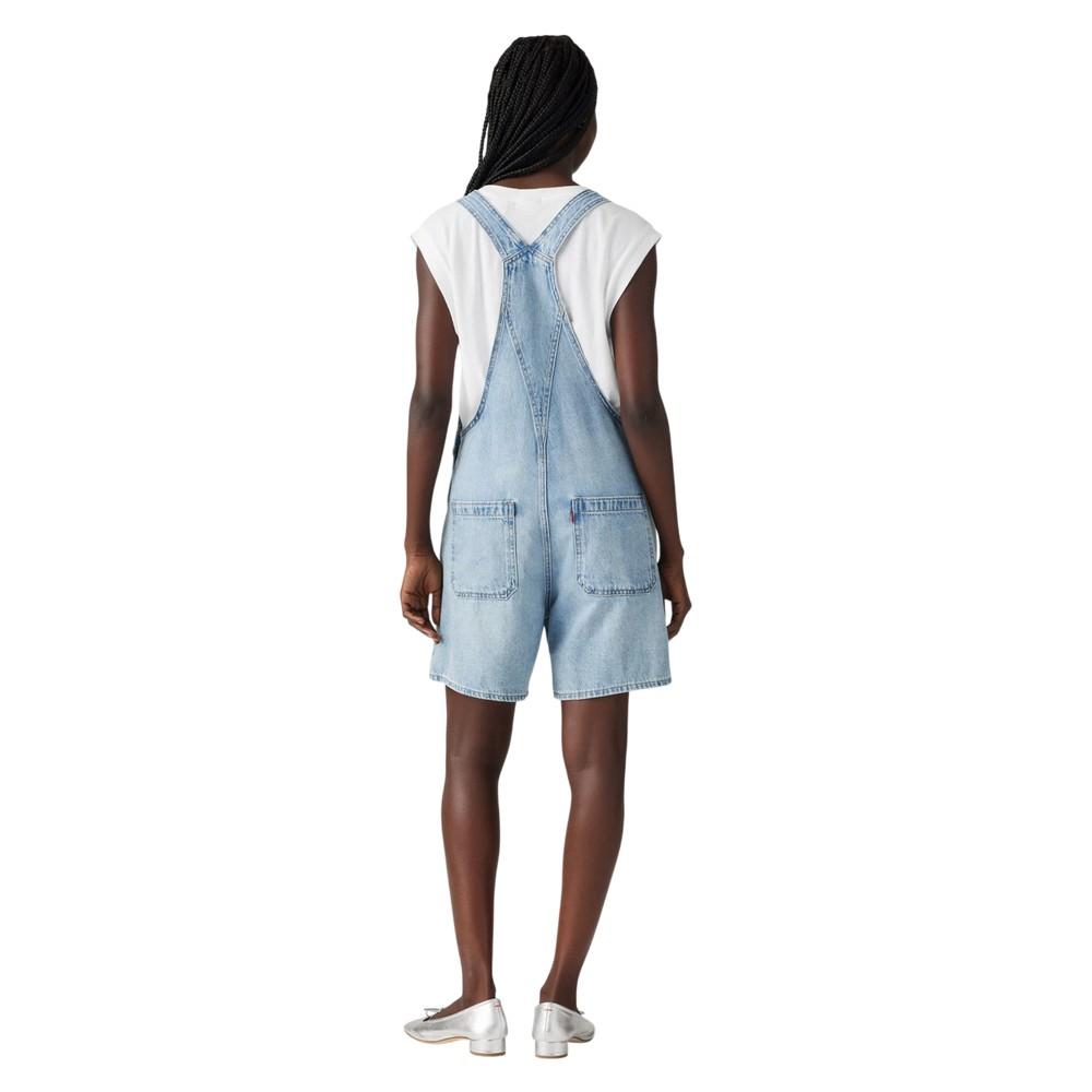 Levis Womens/Ladies Denim Short Relaxed Fit Dungarees