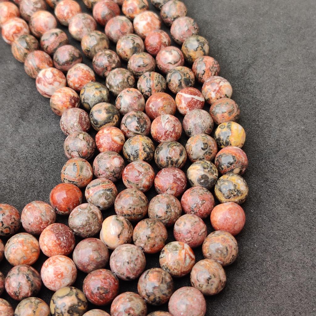 Designer Leopard Skin Jasper Beads, Matt Genuine Natural Gemstone, Round Loose Beads, 6MM 8MM 10MM Size Available.