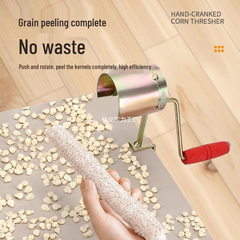 Trebbia per Mais Manuale in Acciaio Inossidabile - Manovella per Sgranatura Umida e Secca