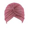 Wholesale Gold Shiny Indian Hat Vintage Wide-brimmed Headscarf Hat for Women Simple Elastic Turban Hat