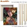 RUOPOTY Modern Women Painting By Numbers Kits For Adults Hand Painted Figure Picture Canvas Painting For Home Decoration 40x50cm