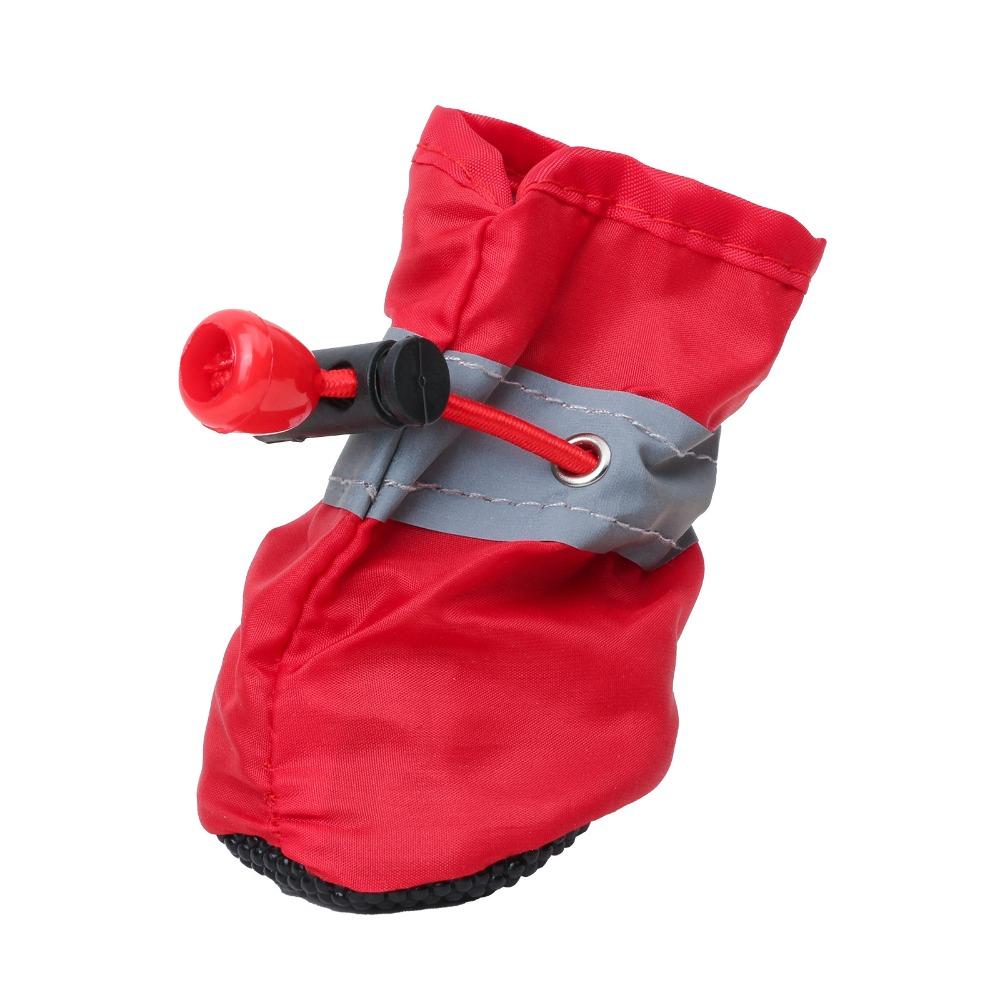 4 pieces, Pet shoes, reflective, rain boots for outdoor use, anti fall, teddy bear, teddy bear, dog shoes, soft sole, waterproof shoes, pet supplies