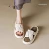 Thick Bottom Heightening Outer Wear Slippers Women Ins Summer Non-slip Breathable Advanced Sense Soft Bottom Fashion Beach Cool Slippers Tide