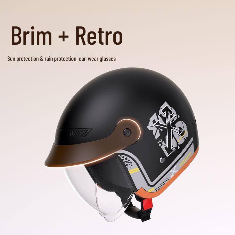 Certified 3C Electric Vehicle Helmet with Winter Ear Protection and Hidden Visor