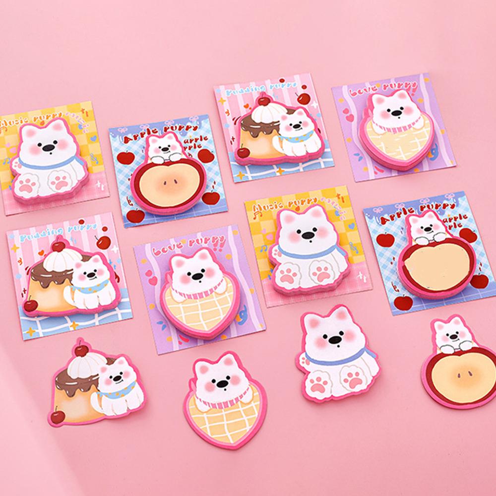 1 Piece Sticker Cute Kawaii Dopamine Dog Sticky Notes Notepad Memo Pads Office School Supplies Stationery