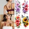 12pcs Temporary Tattoo Floral Designs Temporary Tattoo Stickers Butterflies Colorful For Back Arms Adult