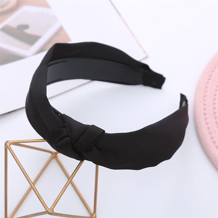 Girls and Ladies Fabric Knotted Hair Band Solid Color Sweet Headband Wholesale Simple Head Hoop Minimalist Modern 10 Colors