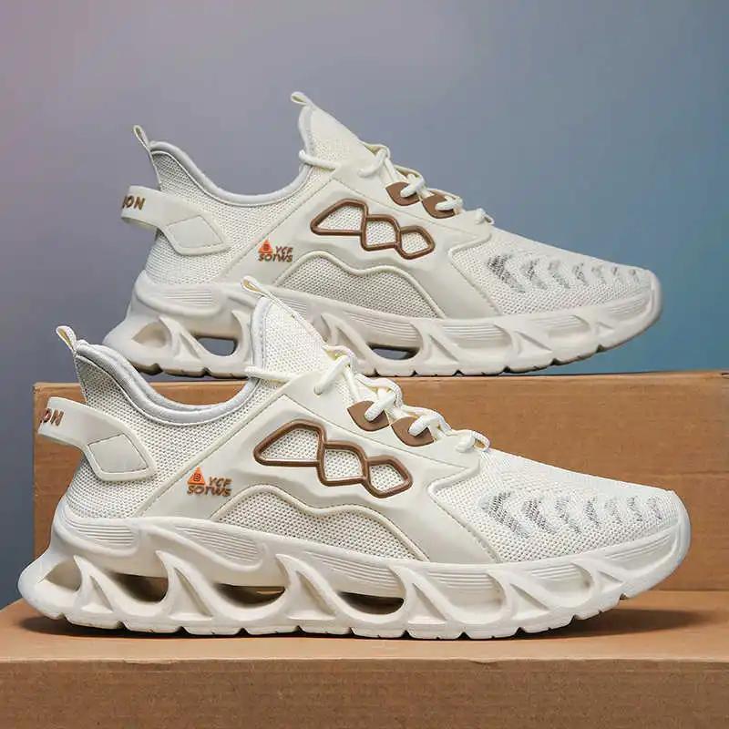 Móda Kulatá Špička Sumer Originální Tenisky Pánské Boty na Chůzi Běh Běžecký Trénink Mužské Sportovní Denní Sepatu Nízká Nabídka Deporte