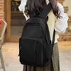 Student Schoolbag Women's Large Capacity Solid Color Backpack Men's Travel Backpack