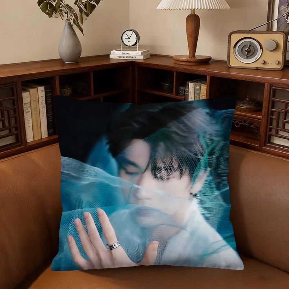 Actor Zhang Linghe Pillow Case Fashion Square Pillowcase Bedroom Sofa Room Ins Decoration Leisure