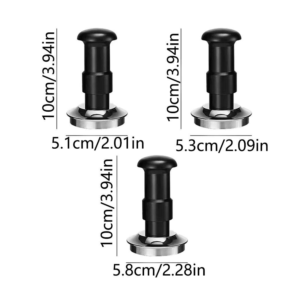 Save Effort Coffee Tamper 51/53/58mm Coffee Leveler Reusable Double Spring Tamper  Barista Tools
