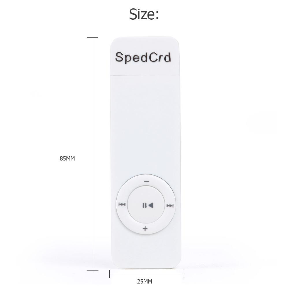 5Pcs Mini MP3 Music Player Lossless Sound Media Player Support 64GB TF Card 3.5mm Audio Jack Built-in Lithium Battery