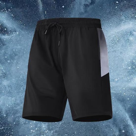 Men Sport Shorts Quick-Dry Breathable Adjustable Waist Lace Running Shorts Versatile Gym Sports Leisure