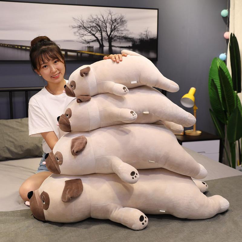 Roztomilý psí polštářek plyšová hračka panenka mopsí panenka domácí polštář dívčí uklidňující hadrová panenka