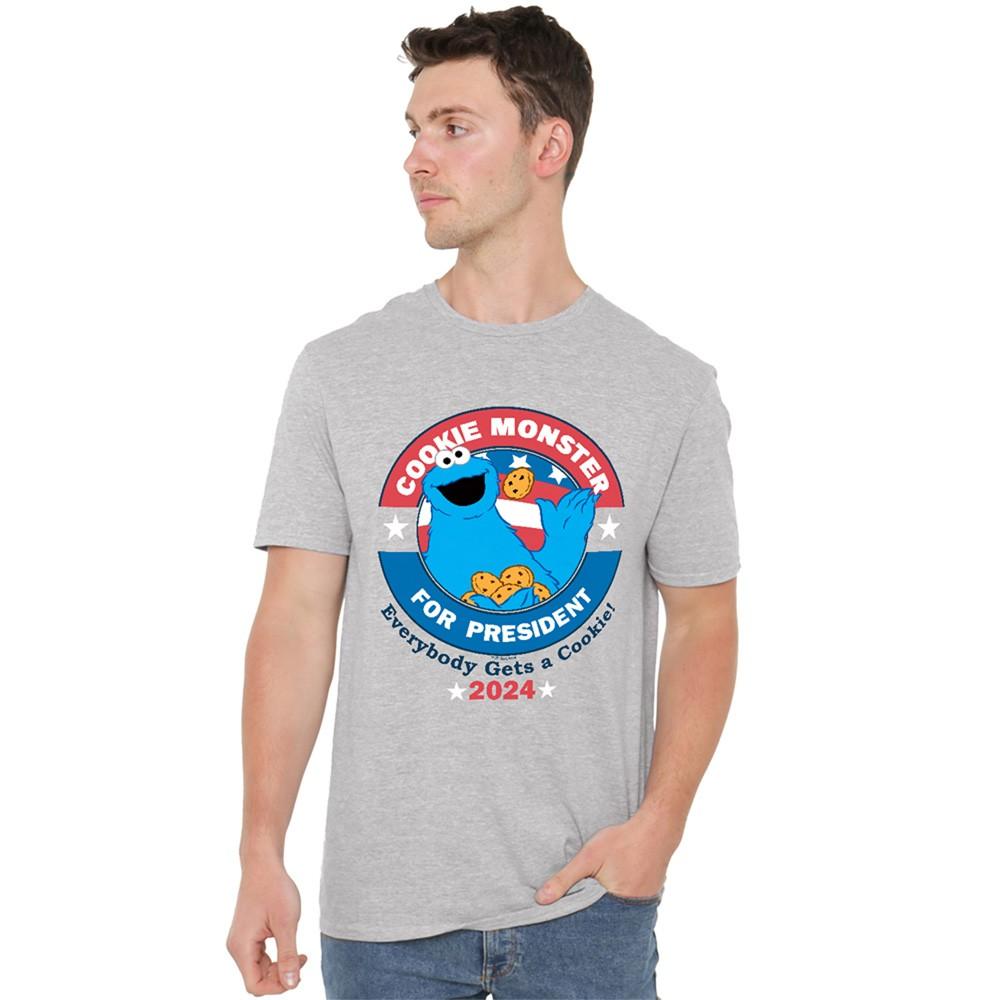 Sesame Street Cookie For President T-Shirt S-5XL Athletic Heather XXXXL