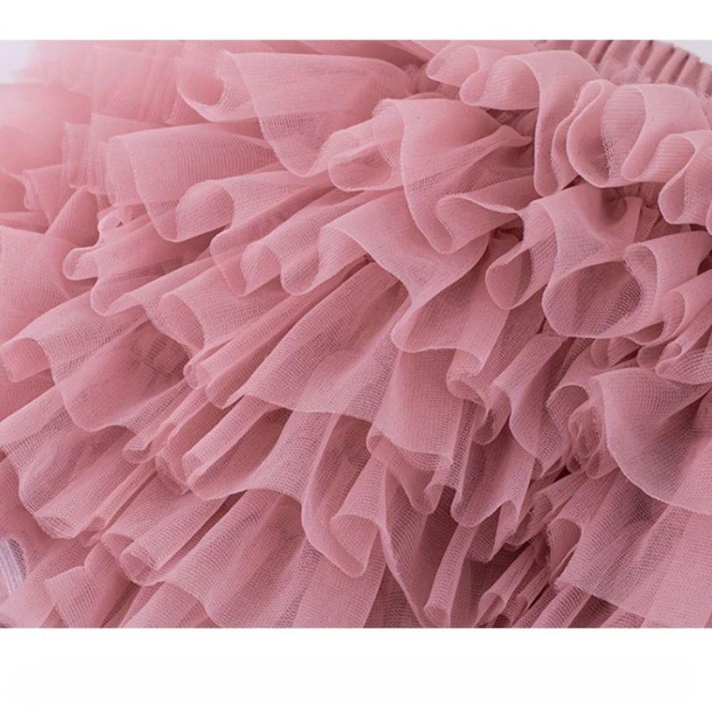 Fluffy Tutu Fluffy Skirt Multi-layer Tulle Mesh Skirt Cute Baby Girls Tutu Skirt Kids