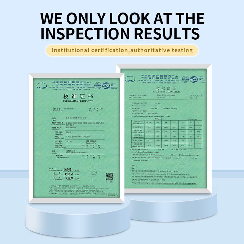 DR85S Ultrasonic Thickness Gauge Meter Tester Metal Thickness Measuring Instruments Plastic Portable Thickness Gauge
