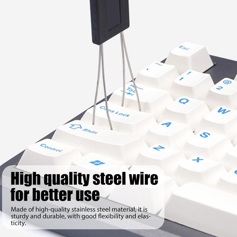 4-in-1 Tastaturreiniger-Bürste Tastenkappen-Abzieher Universeller Mechanischer Tastenkappen-Schalter-Entferner Computer-Kopfhörer-Reiniger-Set