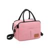 Oxford Cloth Picnic Bag with Zipper Multi-Compartment Portable Lunch Cooler Bag with Adjustable Shoulder Strap and Dual Handles for Outdoor Use