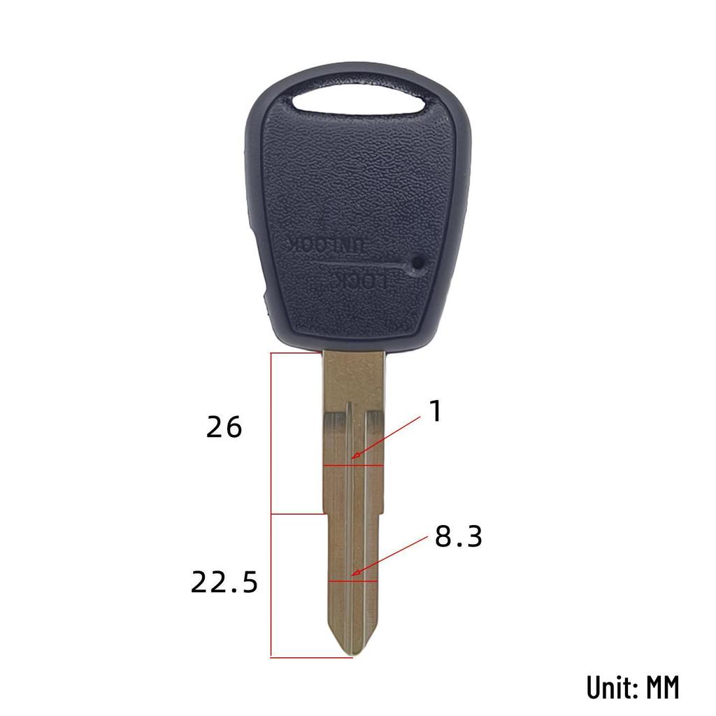 Kia Rio 1-Button Remote Key Shell with 5 Blanks