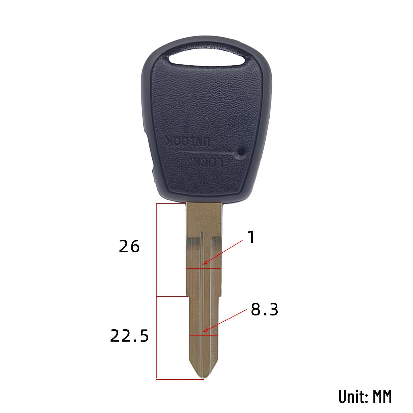

Kia Rio 1-Button Remote Key Shell with 5 Blanks