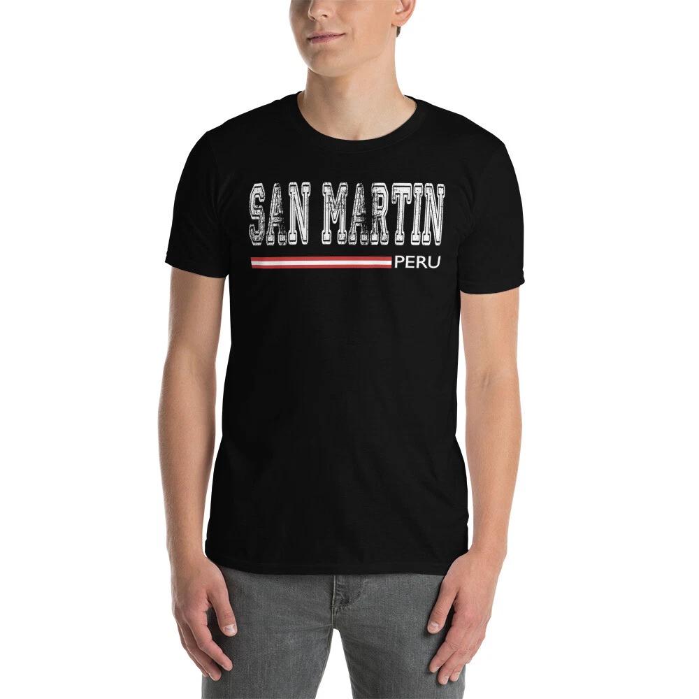 SAN MARTIN PERU PERUVIAN FLAG PERUANO GRAPHIC Short-Sleeve Unisex T-Shirt 4XL