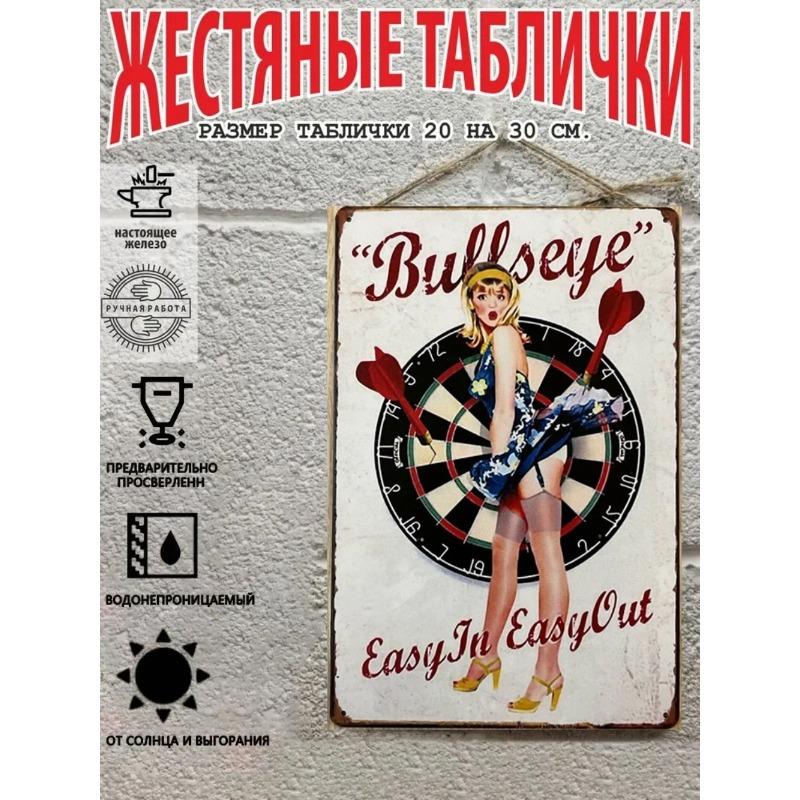 Pin-Up Girl Metal Sign, Retro Wall Art Decor