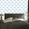 Bows Wallpaper White and Azure for Living Room and Bedroom 50x1000
