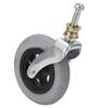 Wheelchair Replacement Wheel Grey 6 Inch PU Inflatable Universal Wheelchair Front Wheel