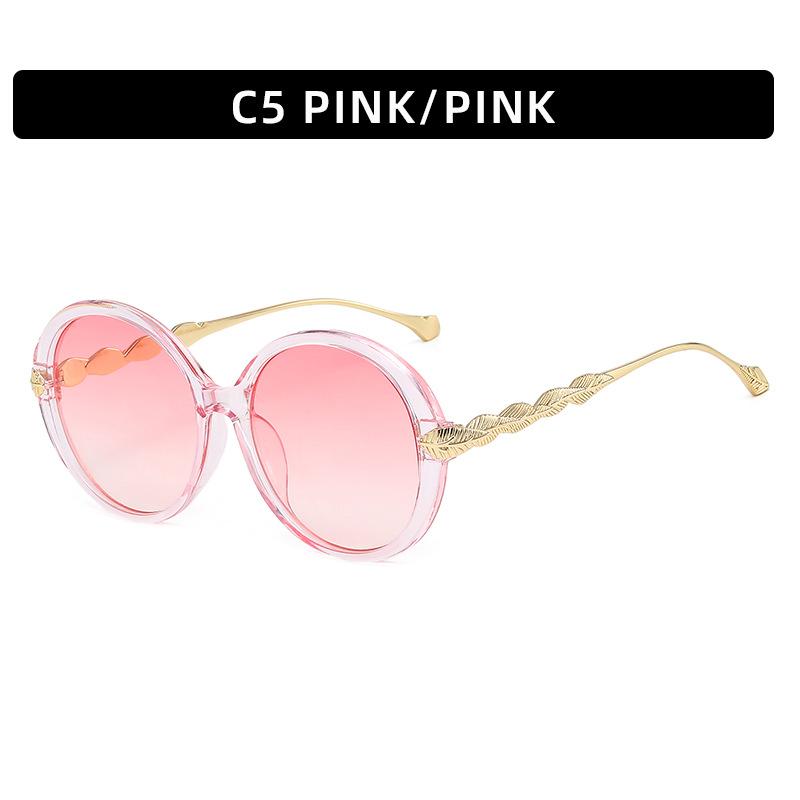 

New Large Frame Circular Shape Sunglasses Luxury Women Brand Designers Sun Glasses Women s Travel Eyewear UV400 Gafas De Sol As shown in the figu