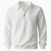 Spring/Autumn 2025 European & American Casual Half-Zip Lapel Sweater for Men