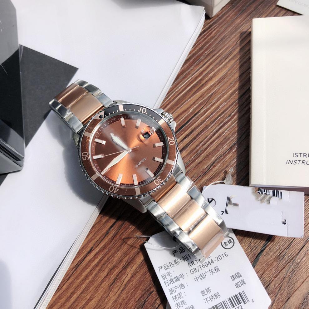 Moderne Armani Herren-Quarzuhr mit Stahl- und Nylonarmbändern - AR11338/AR11340