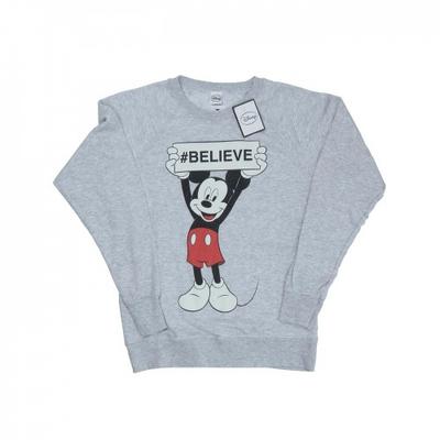 Womens/Ladies Mickey Mouse Believe Sweatshirt