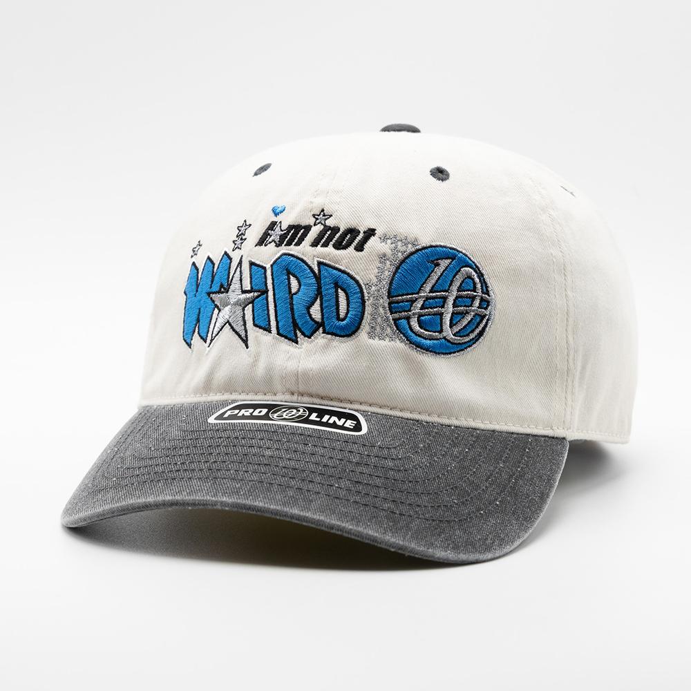 Wieoldeuwoldeu I'M Not Weird Pigment Color Block Ball Cap