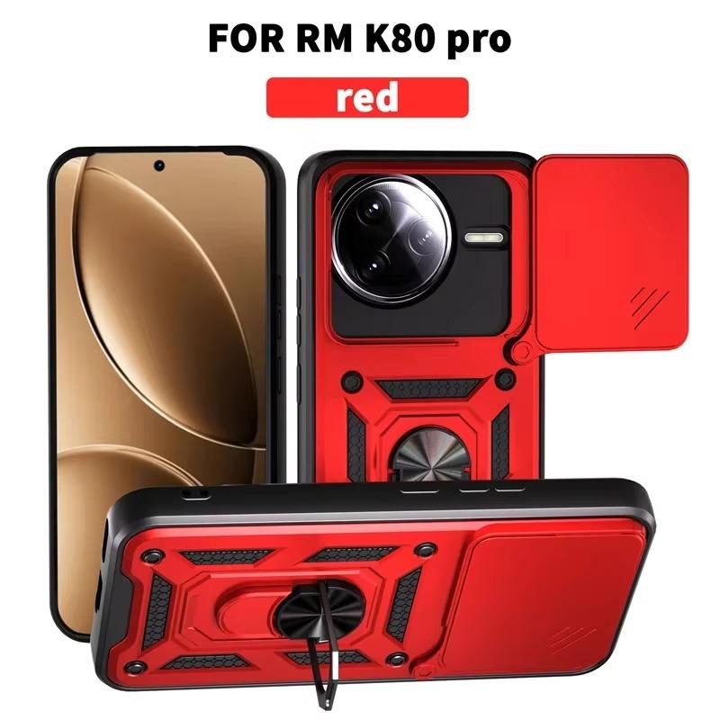 Shockproof Armor Phone Case for POCO F7 Ultra Cover Slide Camera Kickstand Ring Holder Plastic Case for Xiaomi POCO F7 Pro Shell