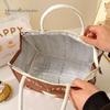 Cartoon Lunch Bag Bento Tote Pouch large-capacity lunch bag Women Cute Print Cooler Insulated Bag thick aluminum foil Handbag