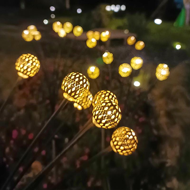 New Outdoor Waterproof Solar Wind-Driven Firefly & Butterfly Courtyard Lawn Light