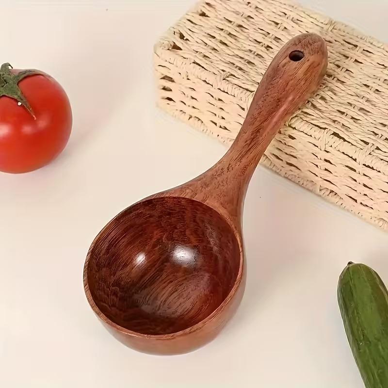 

Large Wooden Kitchen Spoon & Soup Ladle, Multipurpose Cooking and Serving Utensil, Ideal Gift for Mother Women, Home Christmas