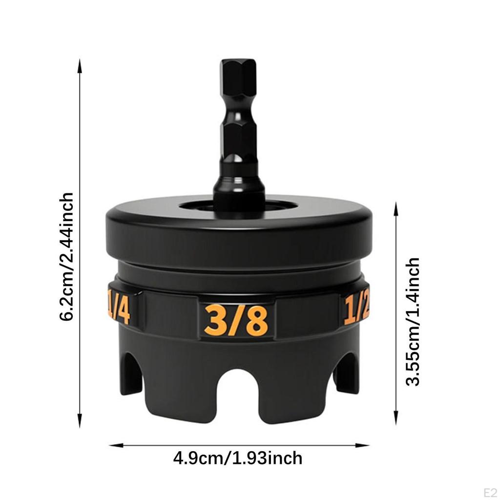 Nut Zipper Drill Attachment for 1/4" 3/8" 1/2" Threaded Rods, Portable Fast and Bolt Removal