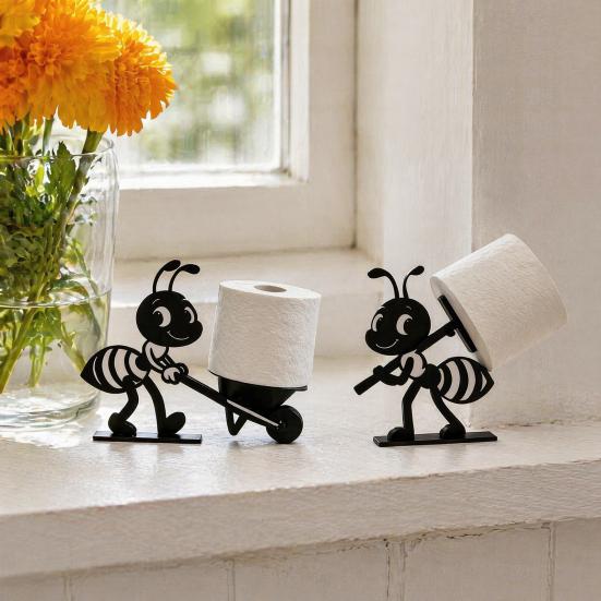 Fine Crafted Paper Towel Rack 3D Printed Ant Roll Holder, Decorative Figurine for Home Creative Tabletop Display Kitchen Decor Unique Living Room