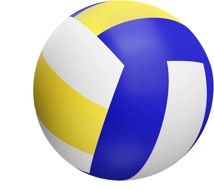 Inflatable Beach Volleyball, Outdoor Toy, Seaside Game Ball One Size