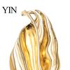 Clothing Brooch Irregular Leaf Alloy Pin, Silver Golden Plated Leaves Lightweight Metal Pin Lapel Jewelry Accessory for Women Men Shirt
