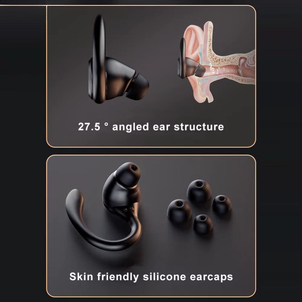 Wireless Headset Ear Hook Noise Reduction TWS Earphones Bluetooth-Compatible5.3 Power Display Comfortable Sports Running Earbuds