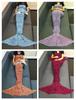 Tail Blanket Mermaid With Knit Fabric Cozy Home Lounge Decor Material For Spring