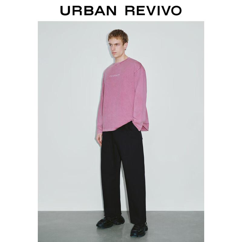 

Мужская повседневная футболка с круглым вырезом и длинным рукавом UR L